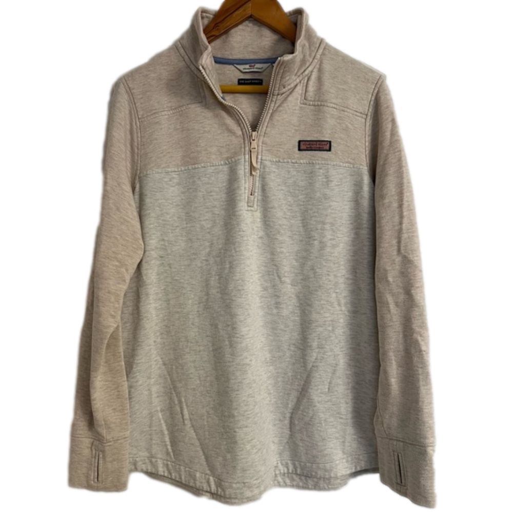Vineyard Vines Women’s Monochromatic 3/4 Zip Pullover Shep Shirt Size XXL
